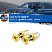 0 luce Stop LED per Ford usa Explorer U2 1995 - 2001: p21/5w Asyc P21/5W: Asyc LED Rossi (Coppia)