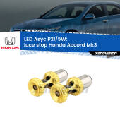 0 luce Stop LED per Honda Accord Mk3 1985 - 1989: p21/5w Asyc P21/5W: Asyc LED Rossi (Coppia)