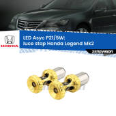0 luce Stop LED per Honda Legend Mk2 1991 - 1996: p21/5w Asyc P21/5W: Asyc LED Rossi (Coppia)