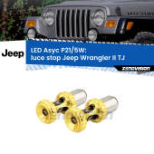 0 luce Stop LED per Jeep Wrangler II TJ 1996 - 2005: p21/5w Asyc P21/5W: Asyc LED Rossi (Coppia)