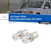 0 Luce Stop LED per Mercedes 190 W201 1982 - 1993: P21W Gear P21W: Gear LED Rossi (Coppia)