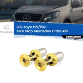 0 luce Stop LED per Mercedes Citan 415 2012 in poi: p21/5w Asyc P21/5W: Asyc LED Rossi (Coppia)
