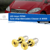 0 Luce Stop LED per Mercedes Classe-A W169 2004 - 2012: P21W Asyc P21W: LED Asyc Canbus Rosso (Coppia)