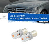 0 Luce Stop LED per Mercedes Classe-C W204 2007 - 2014: P21W Gear P21W: Gear LED Rossi (Coppia)