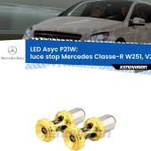 0 Luce Stop LED per Mercedes Classe-R W251, V251 2006 - 2009: P21W Asyc P21W: LED Asyc Canbus Rosso (Coppia)