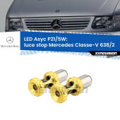 0  luce Stop LED per Mercedes Classe-V 638/2 1996 - 2003: p21/5w Asyc P21/5W: Asyc LED Rossi (Coppia)