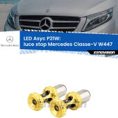 0 Luce Stop LED per Mercedes Classe-V W447 2014 in poi: P21W Asyc P21W: LED Asyc Canbus Rosso (Coppia)