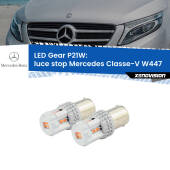 0 Luce Stop LED per Mercedes Classe-V W447 2014 in poi: P21W Gear P21W: Gear LED Rossi (Coppia)