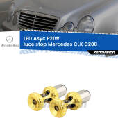 0 Luce Stop LED per Mercedes CLK C208 1997 - 2002: P21W Asyc P21W: LED Asyc Canbus Rosso (Coppia)