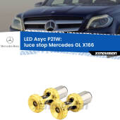 0 Luce Stop LED per Mercedes GL X166 2012 - 2015: P21W Asyc P21W: LED Asyc Canbus Rosso (Coppia)