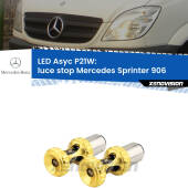 0 Luce Stop LED per Mercedes Sprinter 906 2006 - 2018: P21W Asyc P21W: LED Asyc Canbus Rosso (Coppia)