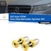 0 Luce Stop LED per Mercedes Sprinter 910 2018 in poi: P21W Asyc P21W: LED Asyc Canbus Rosso (Coppia)
