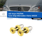 0  luce Stop LED per Mercedes Viano W639 2003 - 2007: p21/5w Asyc P21/5W: Asyc LED Rossi (Coppia)