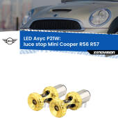 0 Luce Stop LED per Mini Cooper R56 R57 2006 - 2013: P21W Asyc P21W: LED Asyc Canbus Rosso (Coppia)