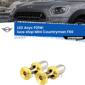 0 Luce Stop LED per Mini Countryman F60 prima serie: P21W Asyc P21W: LED Asyc Canbus Rosso (Coppia)