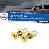 0 luce Stop LED per Nissan Pathfinder III R51 2005 - 2011: p21/5w Asyc P21/5W: Asyc LED Rossi (Coppia)