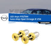 0  luce Stop LED per Opel Omega B V94 1994 - 2003: p21/5w Asyc P21/5W: Asyc LED Rossi (Coppia)