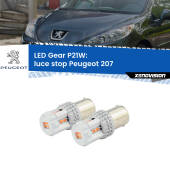 0 Luce Stop LED per Peugeot 207 2006 - 2015: P21W Gear P21W: Gear LED Rossi (Coppia)
