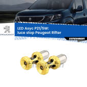 0 luce Stop LED per Peugeot Rifter 2018 in poi: p21/5w Asyc P21/5W: Asyc LED Rossi (Coppia)