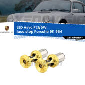 0  luce Stop LED per Porsche 911 964 1988 - 1993: p21/5w Asyc P21/5W: Asyc LED Rossi (Coppia)