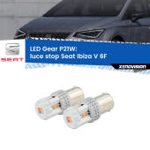 0 Luce Stop LED per Seat Ibiza V 6F 2017 in poi: P21W Gear P21W: Gear LED Rossi (Coppia)