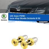 0 Luce Stop LED per Skoda Octavia III 5E 2012 - 2018: P21W Asyc P21W: LED Asyc Canbus Rosso (Coppia)