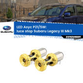 0  luce Stop LED per Subaru Legacy III Mk3 1998 - 2002: p21/5w Asyc P21/5W: Asyc LED Rossi (Coppia)