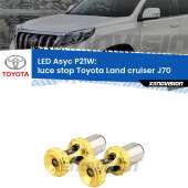 0 Luce Stop LED per Toyota Land cruiser J70 1984 - 1996: P21W Asyc P21W: LED Asyc Canbus Rosso (Coppia)