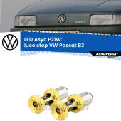 0 Luce Stop LED per VW Passat B3 1994 - 1996: P21W Asyc P21W: LED Asyc Canbus Rosso (Coppia)