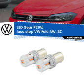 0 Luce Stop LED per VW Polo AW, BZ 2017 in poi: P21W Gear P21W: Gear LED Rossi (Coppia)