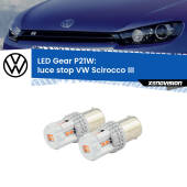 0 Luce Stop LED per VW Scirocco III 2008 - 2017: P21W Gear P21W: Gear LED Rossi (Coppia)