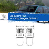 0 Luce Stop LED Peugeot 306 Mk2 1997 - 1999: P21/5W Bolt P21/5W: LED Bolt Rossi (Coppia)