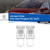0 Luce Stop LED Peugeot 307 3A/C 2000 - 2009: P21W Bolt P21W: LED Bolt Rossi (Coppia)