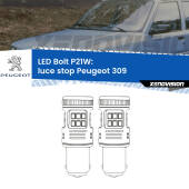 0 Luce Stop LED Peugeot 309 1989 - 1989: P21W Bolt P21W: LED Bolt Rossi (Coppia)