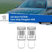 0 Luce Stop LED Peugeot 406 1995 - 2004: P21/5W Bolt P21/5W: LED Bolt Rossi (Coppia)