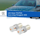 0 Luce Stop LED Peugeot 406 1995 - 2004: P21/5W Gear P21/5W: Lampadine LED Rosse Gear