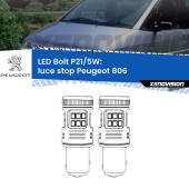 0 Luce Stop LED Peugeot 806 1994 - 2002: P21/5W Bolt P21/5W: LED Bolt Rossi (Coppia)