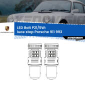 0 Luce Stop LED Porsche 911 993 1993 - 1997: P21/5W Bolt P21/5W: LED Bolt Rossi (Coppia)