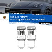 0 Luce Stop LED Porsche Cayenne 9PA 2002 - 2010: P21/5W Bolt P21/5W: LED Bolt Rossi (Coppia)