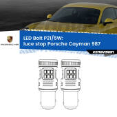 0 Luce Stop LED Porsche Cayman 987 2005 - 2008: P21/5W Bolt P21/5W: LED Bolt Rossi (Coppia)