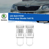 0 Luce Stop LED Skoda Yeti 5L 2009 - 2017: P21W Bolt P21W: LED Bolt Rossi (Coppia)