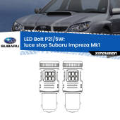 0 Luce Stop LED Subaru Impreza Mk1 1992 - 2000: P21/5W Bolt P21/5W: LED Bolt Rossi (Coppia)