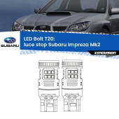 0 Luce Stop LED Subaru Impreza Mk2 2000 - 2006: T20 Bolt T20: LED Bolt Rossi (Coppia)
