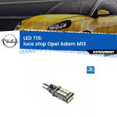 0 Luce Stop LED T15 per Opel Adam M13 2012 - 2019 T15 (W16W): Lampadina LED Rossa chip CREE