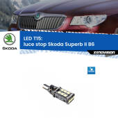 0 Luce Stop LED T15 per Skoda Superb II B6 2008 - 2013 T15 (W16W): Lampadina LED Rossa chip CREE