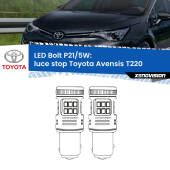 0 Luce Stop LED Toyota Avensis T220 1997 - 2003: P21/5W Bolt P21/5W: LED Bolt Rossi (Coppia)
