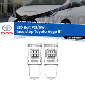 0 Luce Stop LED Toyota Aygo B1 2005 - 2014: P21/5W Bolt P21/5W: LED Bolt Rossi (Coppia)