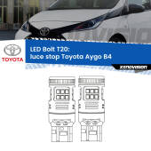 0 Luce Stop LED Toyota Aygo B4 2014 in poi: T20 Bolt T20: LED Bolt Rossi (Coppia)