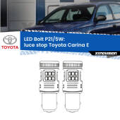 0 Luce Stop LED Toyota Carina E 1992 - 1997: P21/5W Bolt P21/5W: LED Bolt Rossi (Coppia)