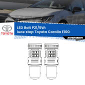 0 Luce Stop LED Toyota Corolla E100 1992 - 1997: P21/5W Bolt P21/5W: LED Bolt Rossi (Coppia)